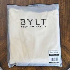 BYLT Light Olive Premium Basics Shirt XL